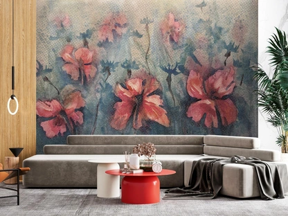 Carta da parati Papaveri di Instabilelab