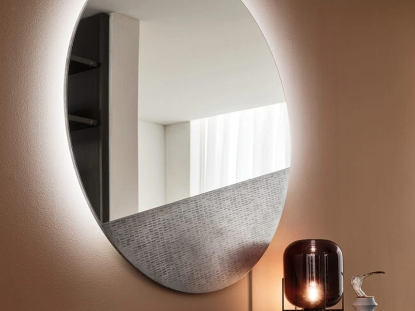 Specchiera Globo con inserto Decor di Maronese