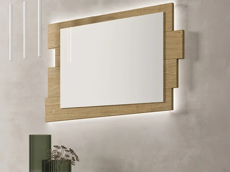 Specchiera Scuderia con cornice in legno di Maronese