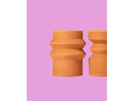 Tavolini in terracotta Mila e Milo di Miniforms
