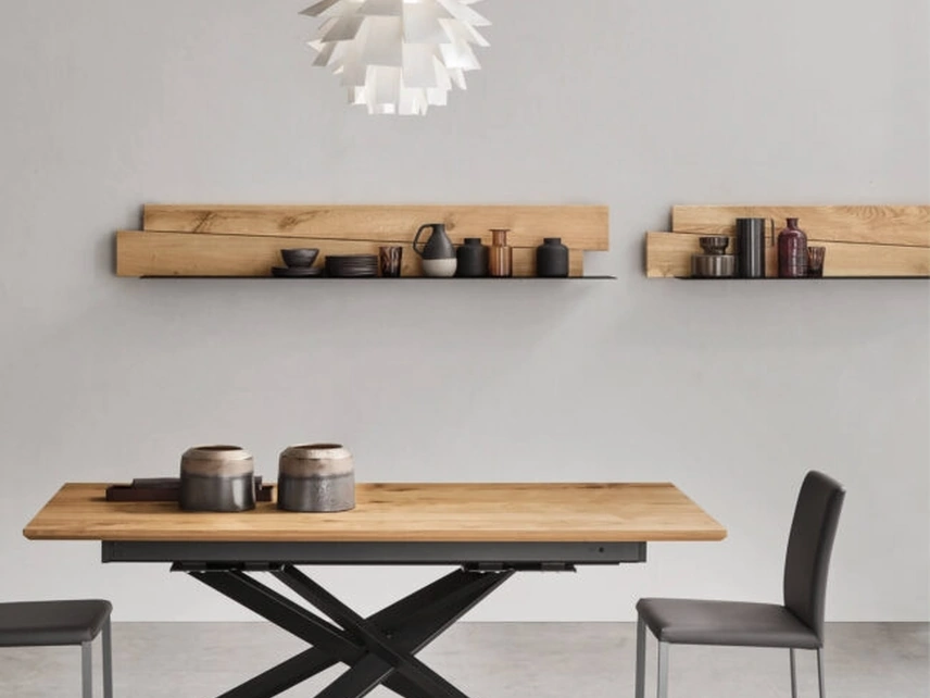 Mensola Scuderia in metallo e legno di Maronese