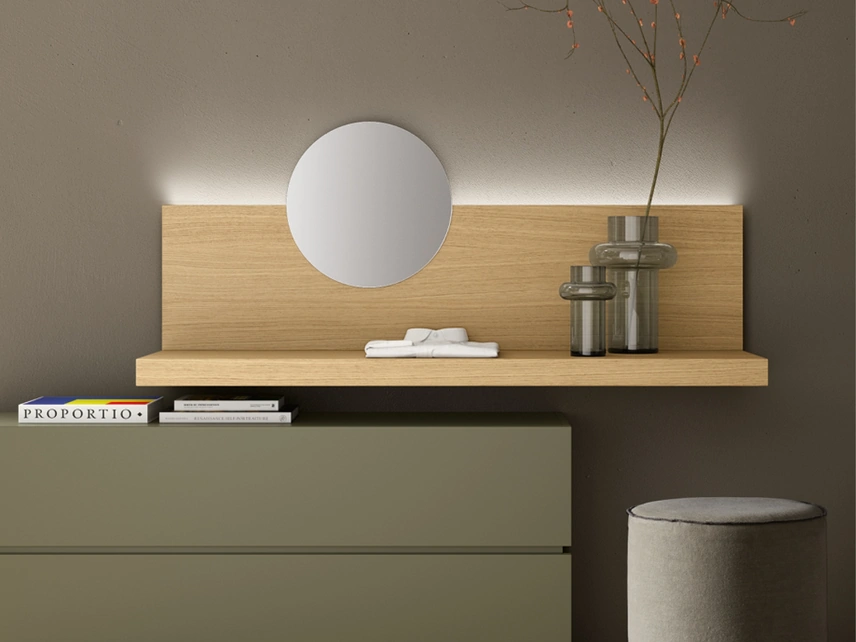 Specchio con boiserie Seta di Maronese