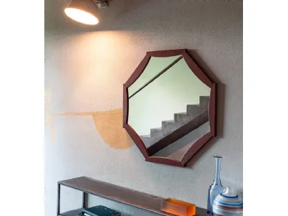 Specchio Sunflower con cornice in Rovere di Devina Nais