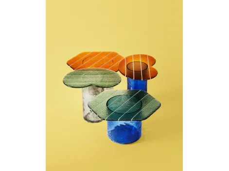Tavolino Striche in vetro di Murano di Miniforms