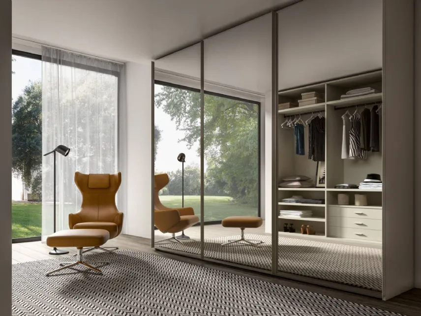 Armadio Power 15 con ante a Specchio di Trentanove