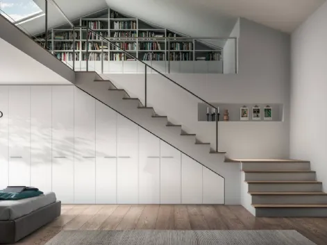 Armadio su misura Easy 37 Bianco Wood di Trentanove