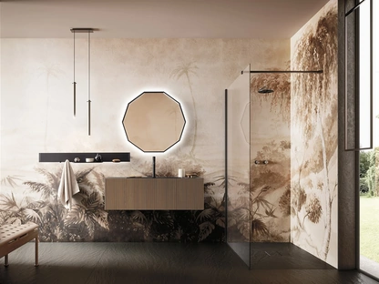 Mobile da Bagno sospeso Luxor 05 in Rovere di Arbi