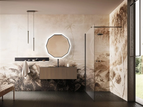 Mobile da Bagno sospeso Luxor 05 in Rovere di Arbi