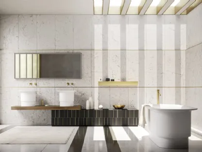 Mobile da Bagno Sky Texture 12 finitura golden nero di Arbi