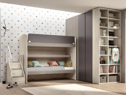 Camera moderna con letto a castello Room 162 di Zg Mobili