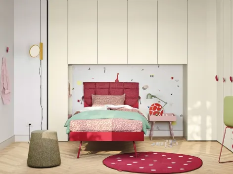 Cameretta a ponte Kids space 23 in melaminico di Nidi