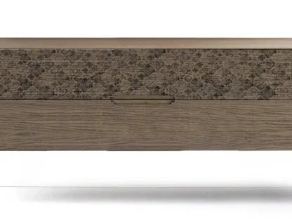 Comò Icon's 101 Damasco in legno con stampa decorativa di Devina Nais