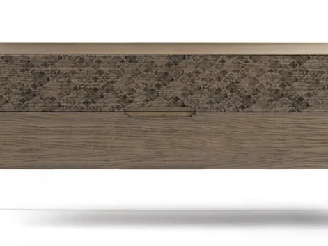 Comò Icon's 101 Damasco in legno con stampa decorativa di Devina Nais
