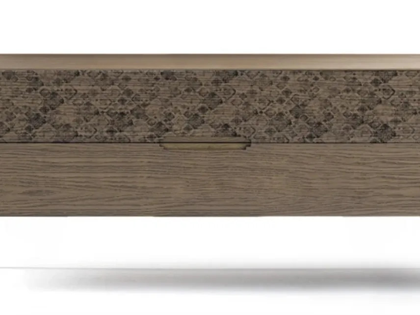 Comò Icon's 101 Damasco in legno con stampa decorativa di Devina Nais