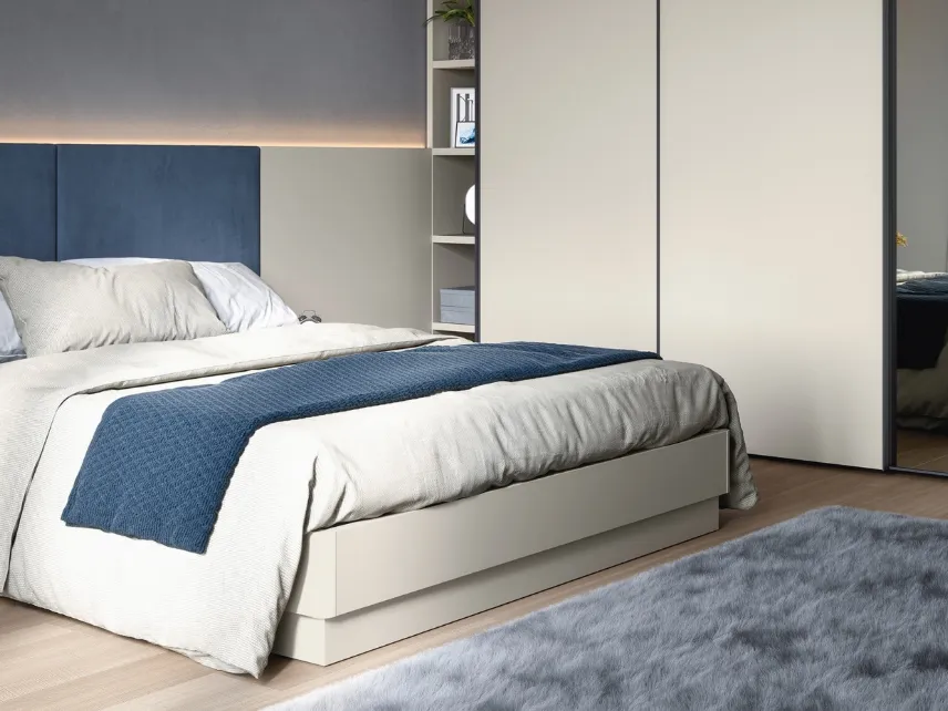Letto con testiera a muro Arnad di Cinquanta3
