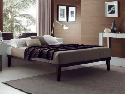 Letto matrimoniale in melaminico Sommier Legno di Ergogreen