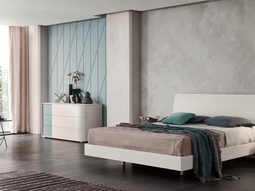 Letto con testiera Vela di Maronese
