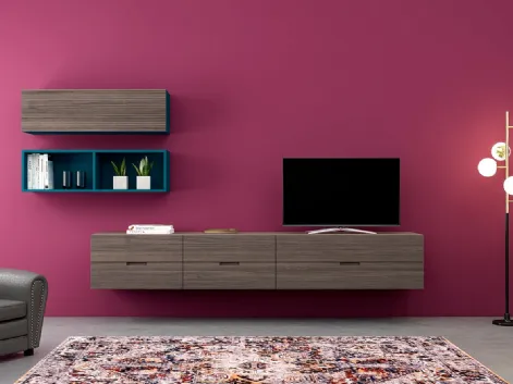 Mobile sospeso Living Zero 16 L18 in legno di Devina Nais