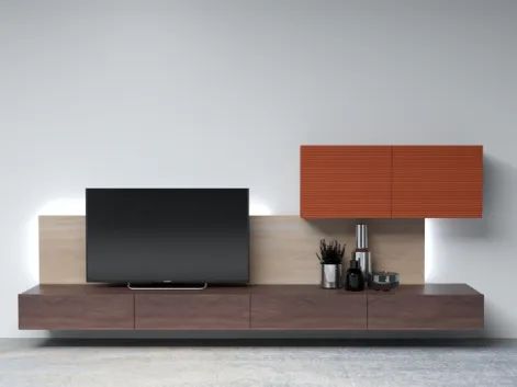 Mobile sospeso Living Zero 16 L29 in legno massello di Devina Nais