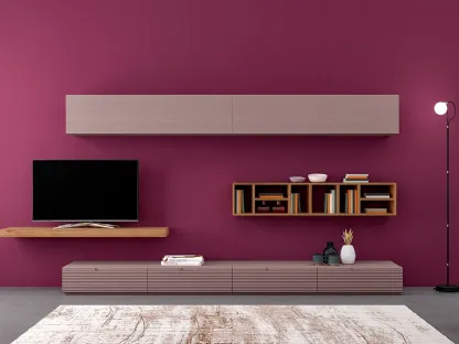 Parete attrezzata Zero 16 L19 di Devina Nais