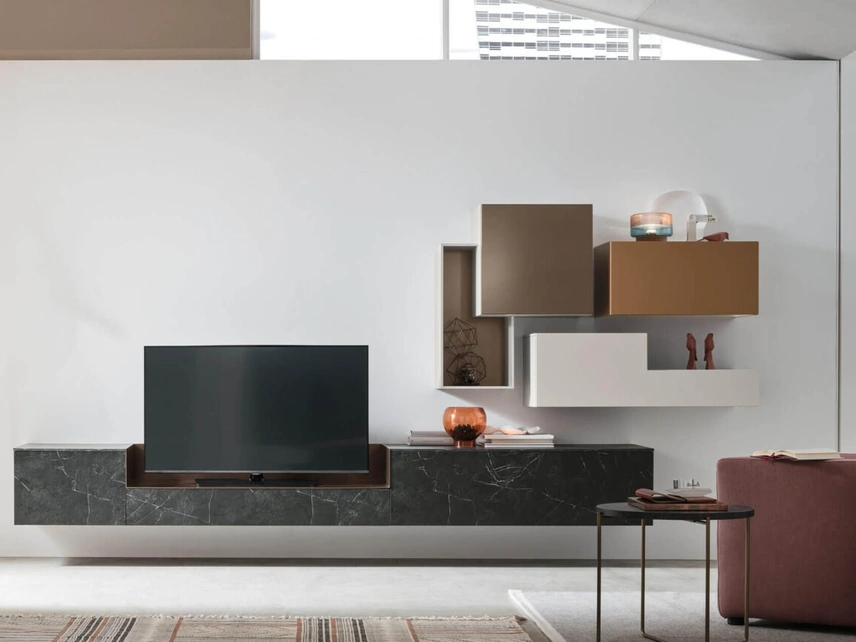 Parete Attrezzata Seta Comp SU2201 di Maronese