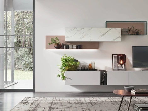 Parete Attrezzata Unix Comp SU2107 di Maronese