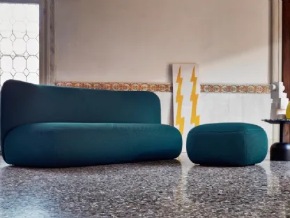 Divano lineare Botera Sofa in tessuto imbottito di Miniforms