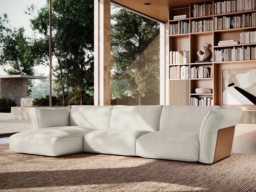 Divano con penisola Cocoon di Felis