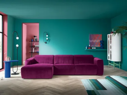 Divano relax con penisola Kensington di Felis
