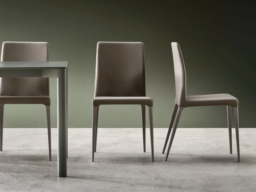 Sedia Dakota in ecopelle di Maronese