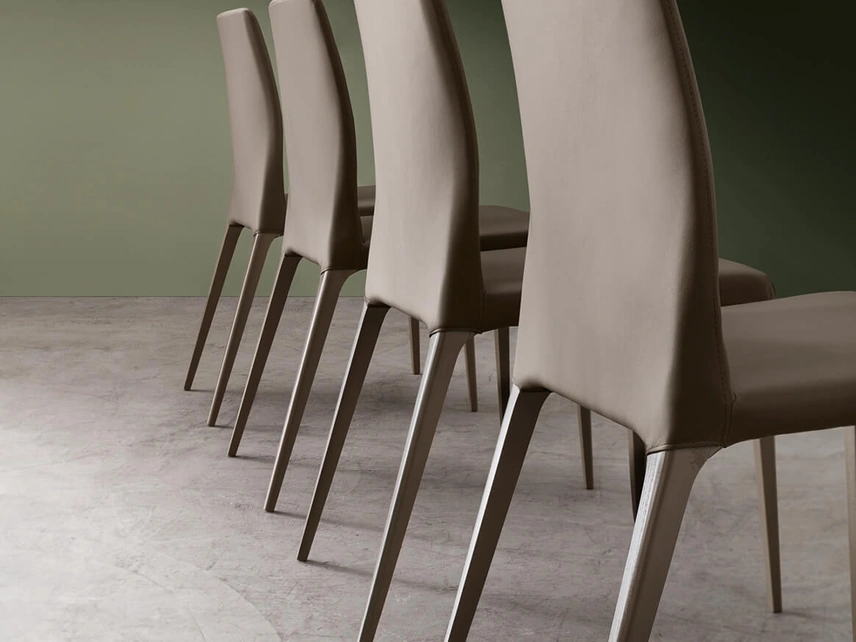 Sedia Dakota in ecopelle di Maronese