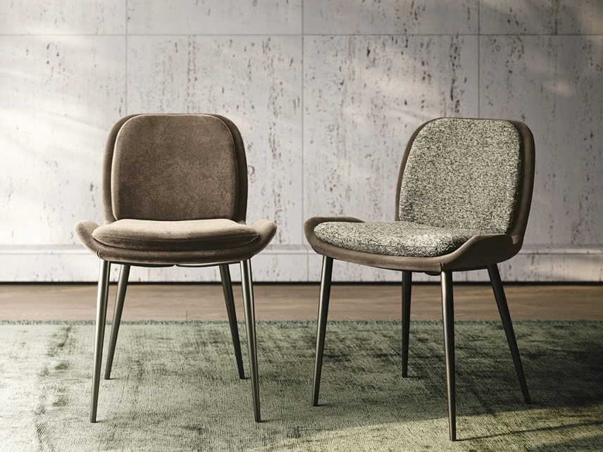 Sedia in tessuto imbottito Mia di Sedit