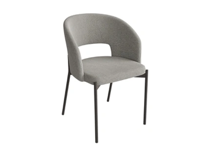 Sedia Nora in tessuto imbottito di Pizzolato