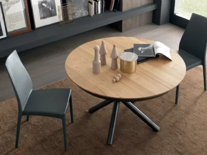 Tavolo allungabile Fahrenheit Round in Rovere di Altacom