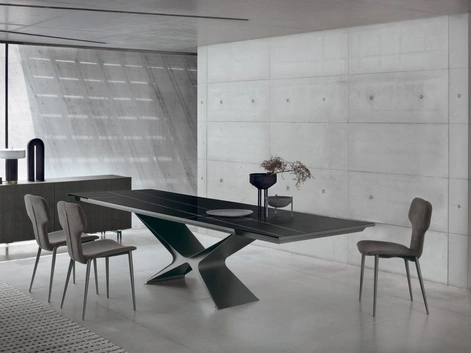 Tavolo allungabile Baltik Glass Decor di Sedit