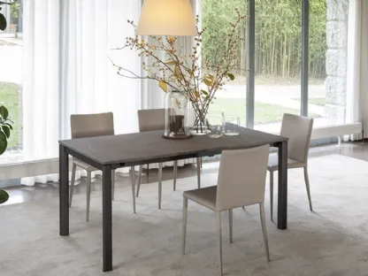 Tavolo allungabile con top in ceramica Compasso di Altacom
