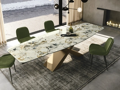 Tavolo in ceramica Gold di Sedit