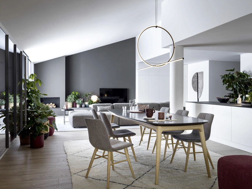 Tavolo Hanami con top in marmo di Novamobili