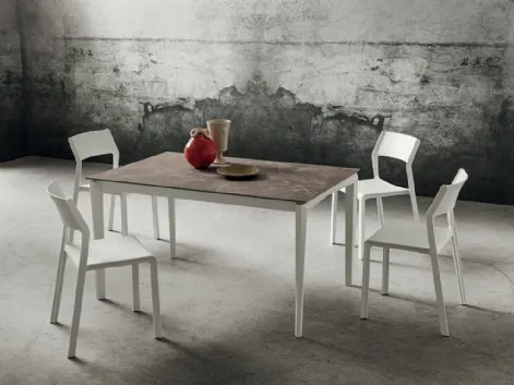 Tavolo da cucina con struttura in legno Bill di La Primavera