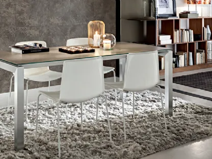 Tavolo moderno allungabile in laminato Luca di La Primavera