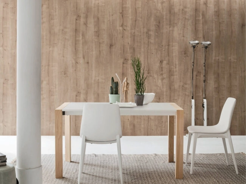 Tavolo allungabile Mikado in laccato e legno di Maronese