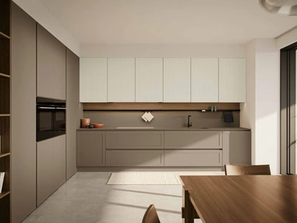 Cucina Moderna angolare laccata MK03 di Gentili Cucine